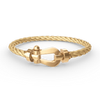 [LUXE JEWELRY]FORCE LARGE HORSESHOE NO DIAMOND BRACELET GOLD