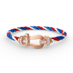 [LUXE JEWELRY]FORCE LARGE HORSESHOE HALF DIAMOND BRACELET ROSE GOLD