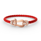 [LUXE JEWELRY]FORCE LARGE HORSESHOE HALF DIAMOND BRACELET ROSE GOLD