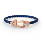 [LUXE JEWELRY]FORCE LARGE HORSESHOE HALF DIAMOND BRACELET ROSE GOLD
