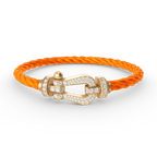 [LUXE JEWELRY]FORCE LARGE HORSESHOE FULL DIAMOND BRACELET GOLD