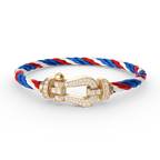 [LUXE JEWELRY]FORCE LARGE HORSESHOE FULL DIAMOND BRACELET GOLD