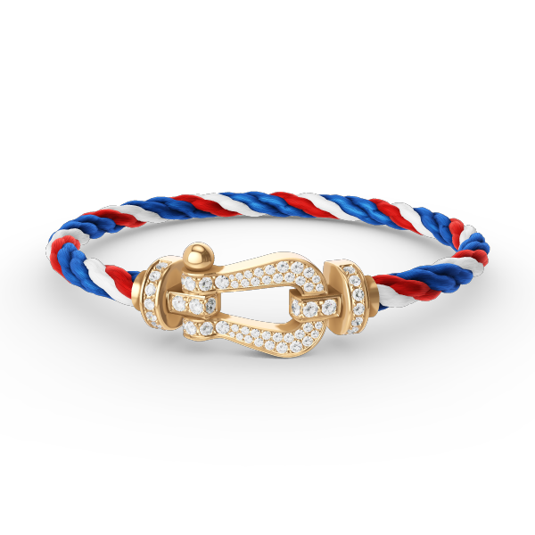 [LUXE JEWELRY]FORCE LARGE HORSESHOE FULL DIAMOND BRACELET GOLD