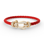 [LUXE JEWELRY]FORCE LARGE HORSESHOE FULL DIAMOND BRACELET GOLD