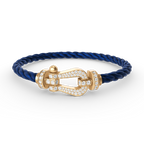 [LUXE JEWELRY]FORCE LARGE HORSESHOE FULL DIAMOND BRACELET GOLD