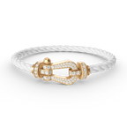 [LUXE JEWELRY]FORCE LARGE HORSESHOE FULL DIAMOND BRACELET GOLD