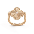 [LUXE JEWELRY]CLOVER RIVERSIBLE RING ROSE GOLD COLLECTION