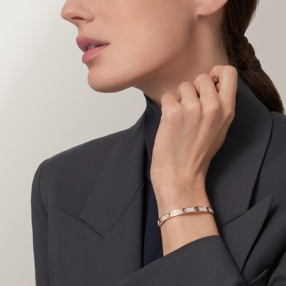 [LUXE JEWELRY] LOVE BRACELET 4.8MM DIAMOND-PAVED