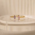 Duo Marquise Baguette Ring