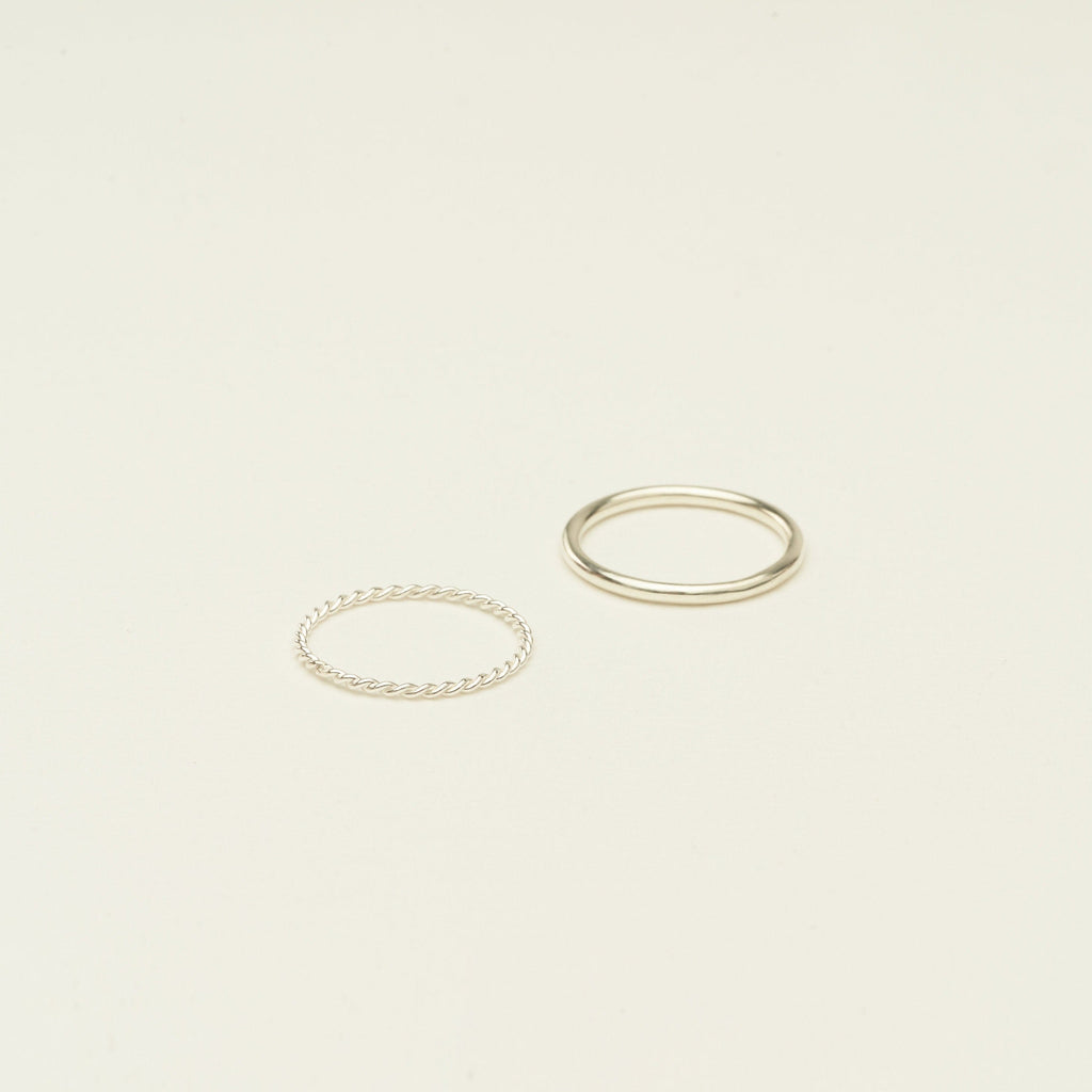Minimalist Stacking Ring Set