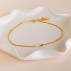Multiple Baguette Birthstone Bracelet