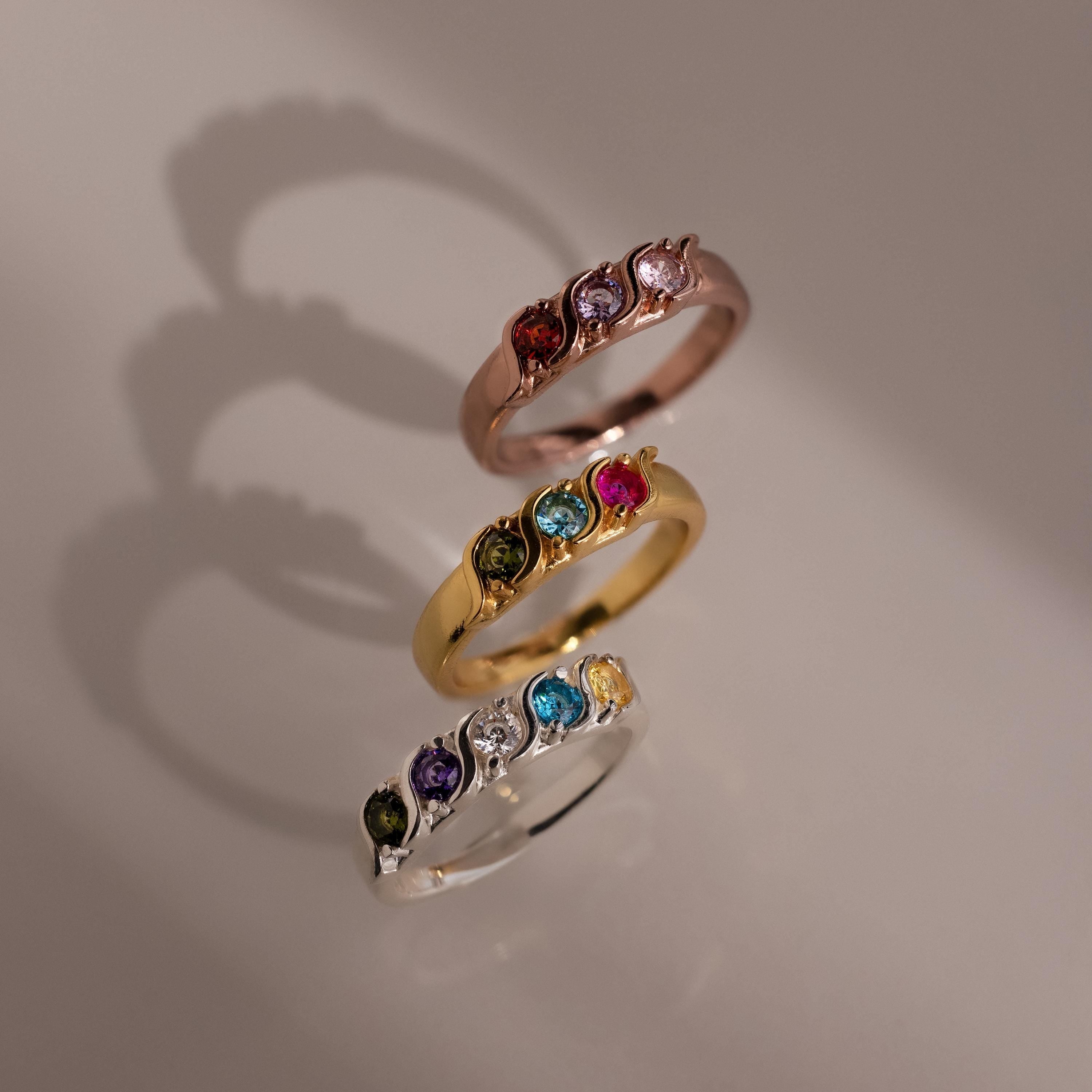 Vintage Multiple Birthstone Ring