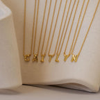 Dainty Bubble Letter Necklace
