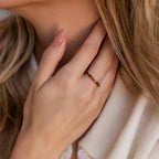 Staggered Marquise Birthstone Ring