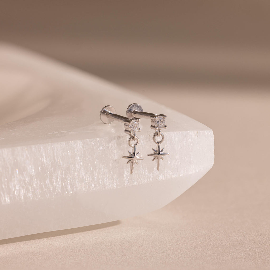 Diamond Star Flatback Studs