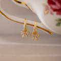Diamond Bow Hoops