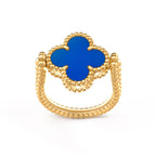 [LUXE JEWELRY]CLOVER RIVERSIBLE RING GOLD COLLECTION