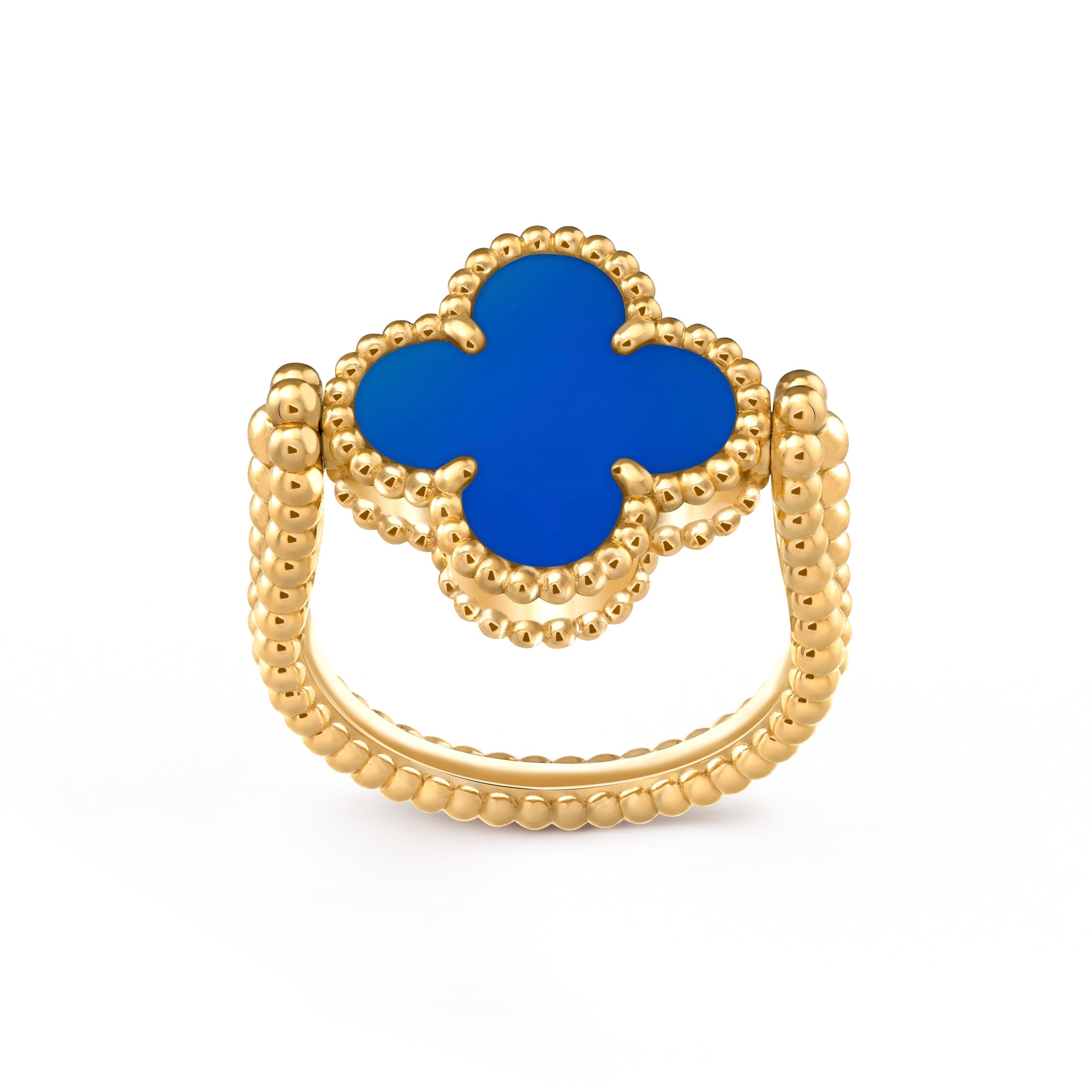 [LUXE JEWELRY]CLOVER RIVERSIBLE RING GOLD COLLECTION