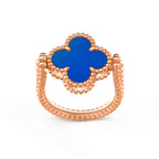 [LUXE JEWELRY]CLOVER RIVERSIBLE RING ROSE GOLD COLLECTION