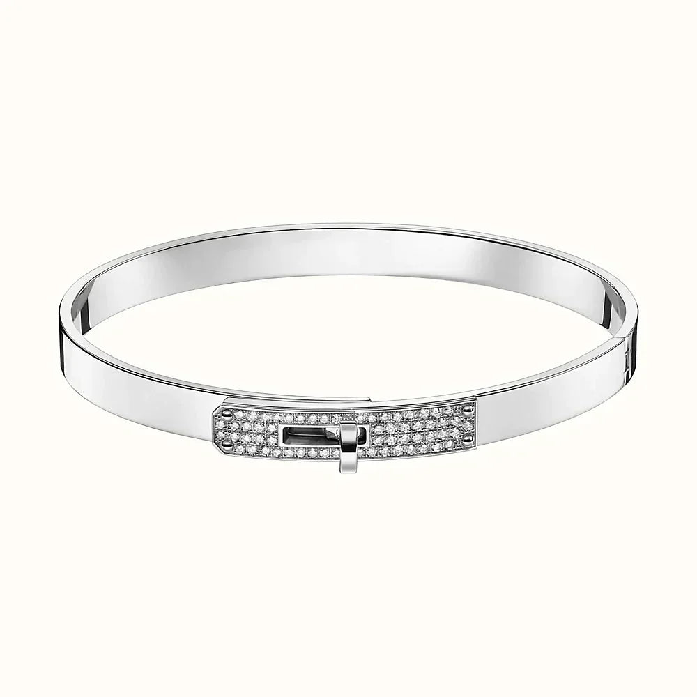 [LUXE JEWELRY]KELLY SILVER DIAMOND BRACELET