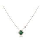 [Luxe]SUN PEDANT PINK GOLD 1 DIAMOND NECKLACE