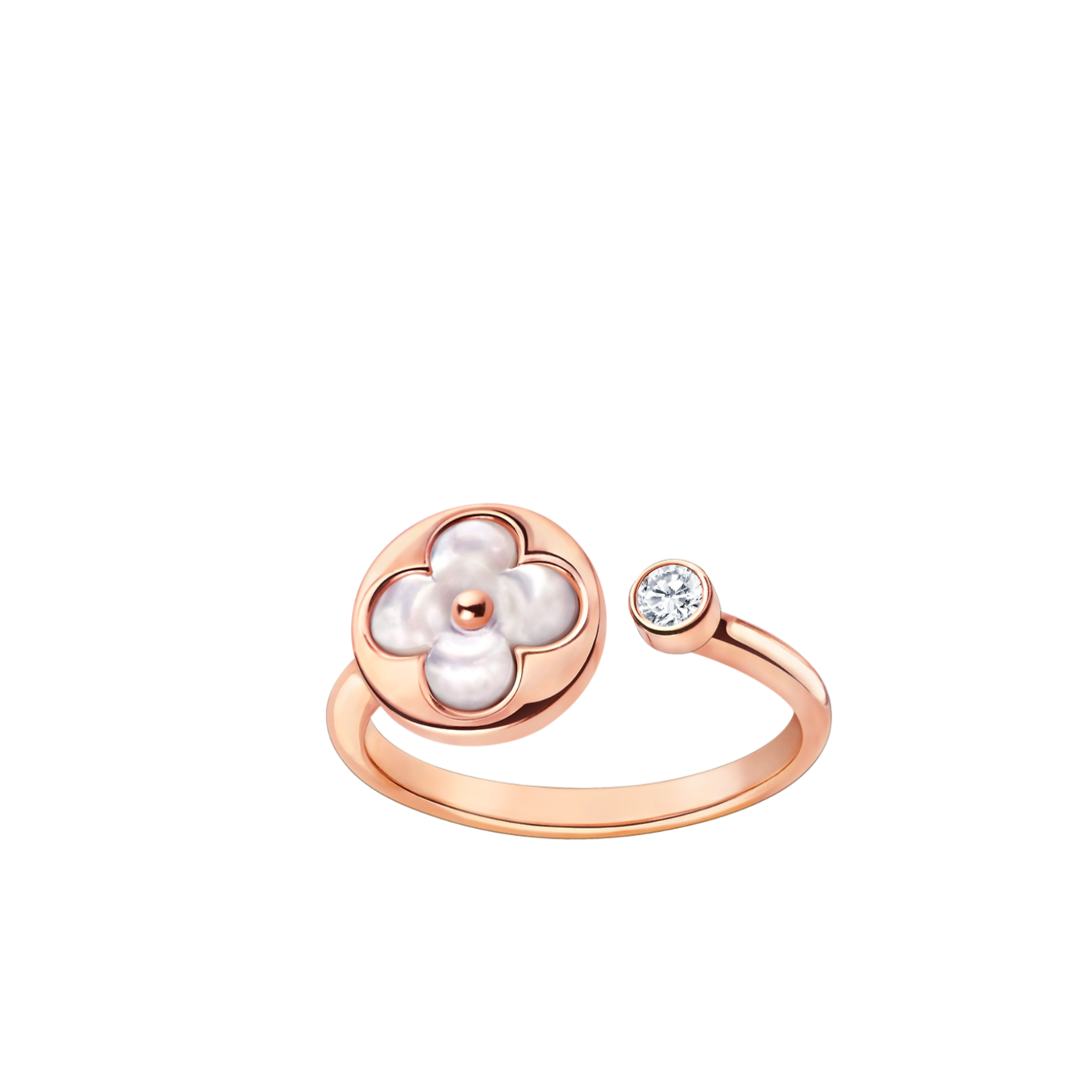 [Luxe]SUN 1 DIAMOND PINK MOP RING