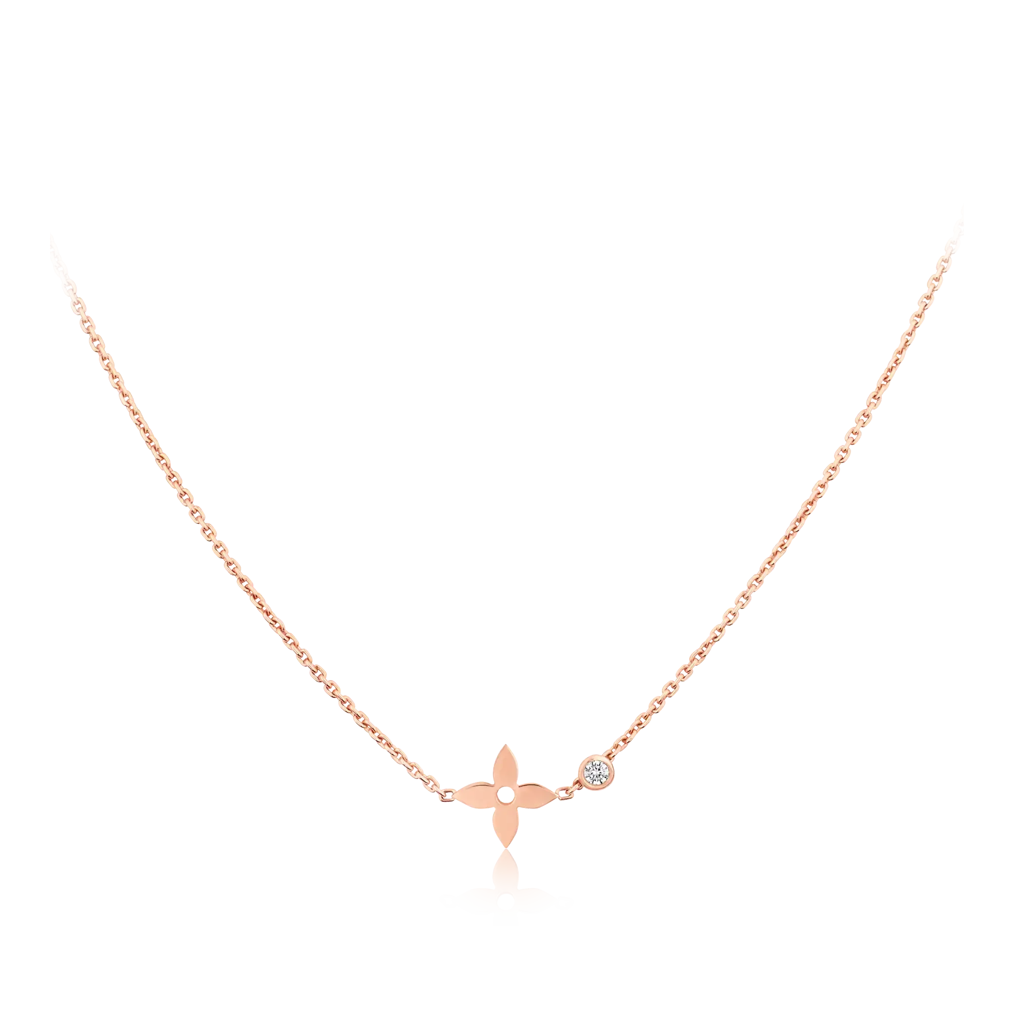 [Luxe]BLOSSOM PENDANT PINK GOLD AND DIAMOND