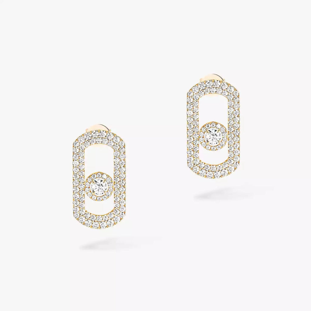 [Luxe Jewellery] So Move Pave_-Set Diamond Earrings in Silver