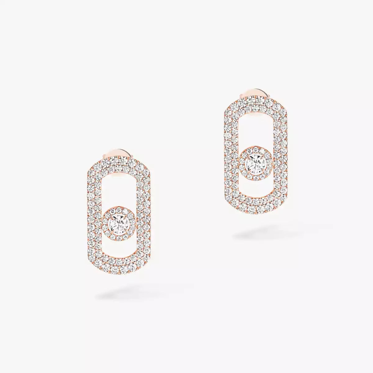 [Luxe Jewellery] So Move Pave_-Set Diamond Earrings in Silver