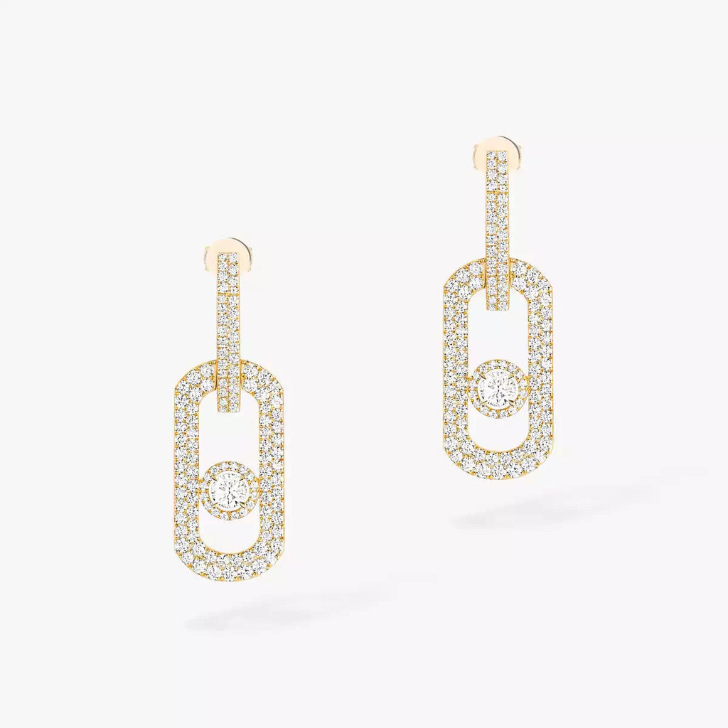 [Luxe Jewellery] So Move XL Pave_-Set Diamond Pendant Earrings