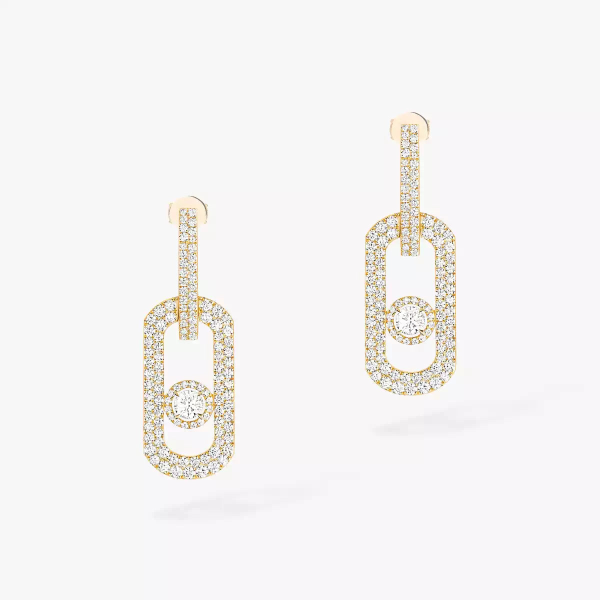 [Luxe Jewellery] So Move XL Pave_-Set Diamond Pendant Earrings