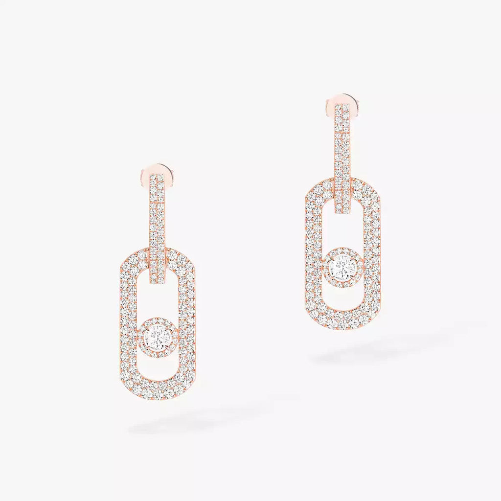 [Luxe Jewellery] So Move XL Pave_-Set Diamond Pendant Earrings