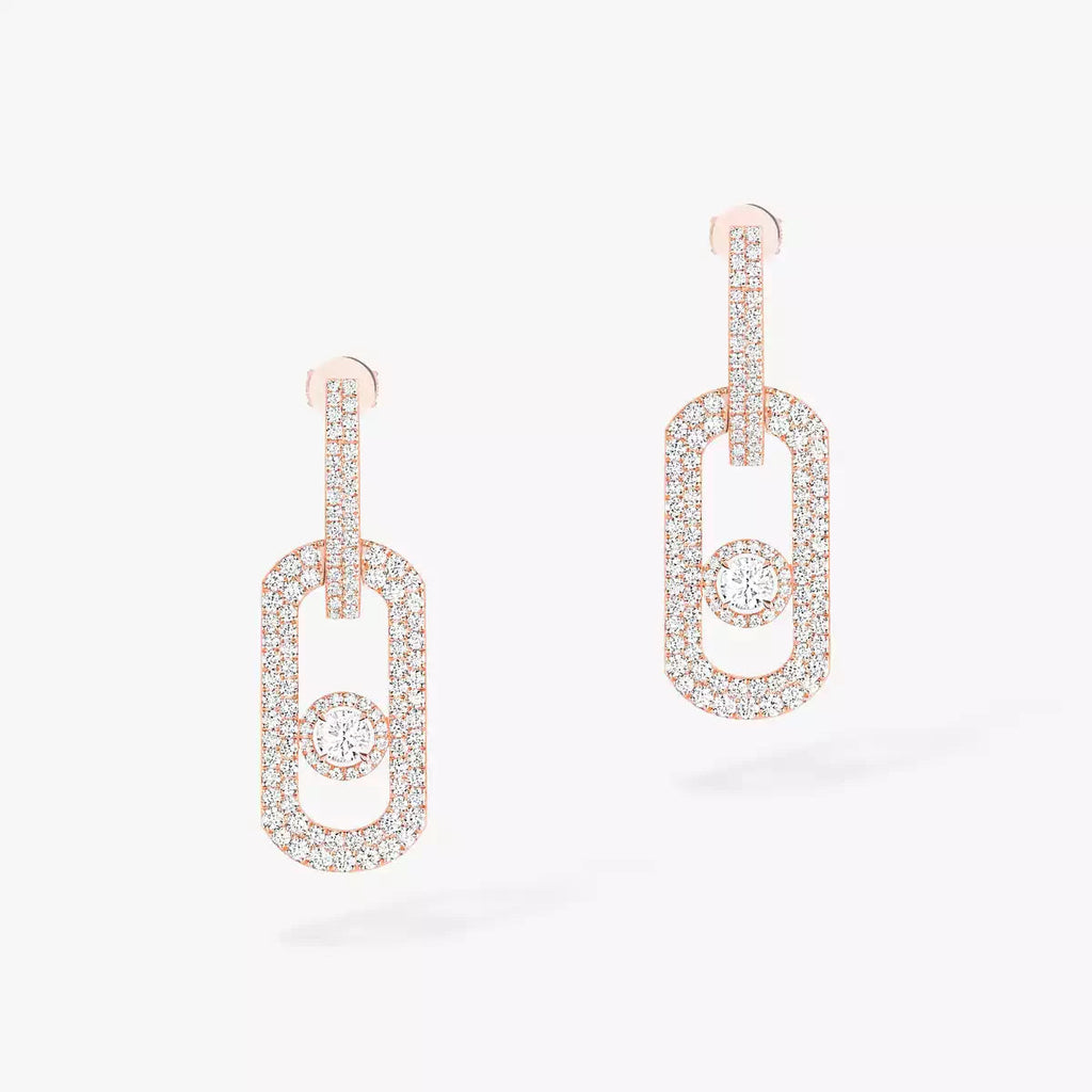 [LUXE JEWELRY]So Move XL Pave_-Set Diamond Pendant Earrings
