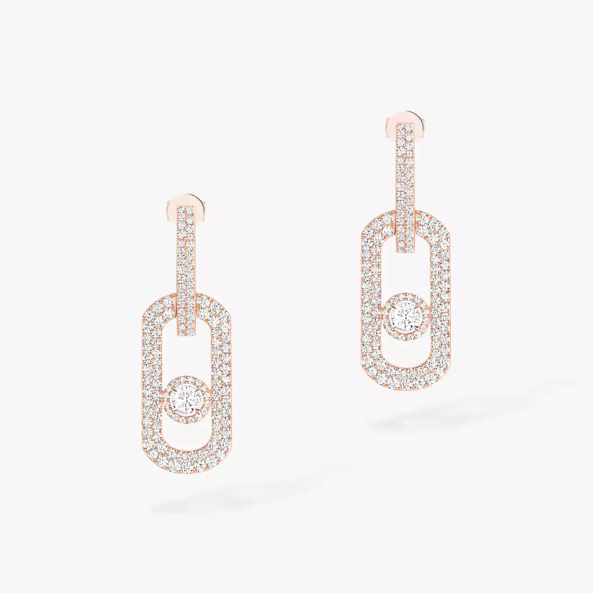 [LUXE JEWELRY]So Move XL Pave_-Set Diamond Pendant Earrings