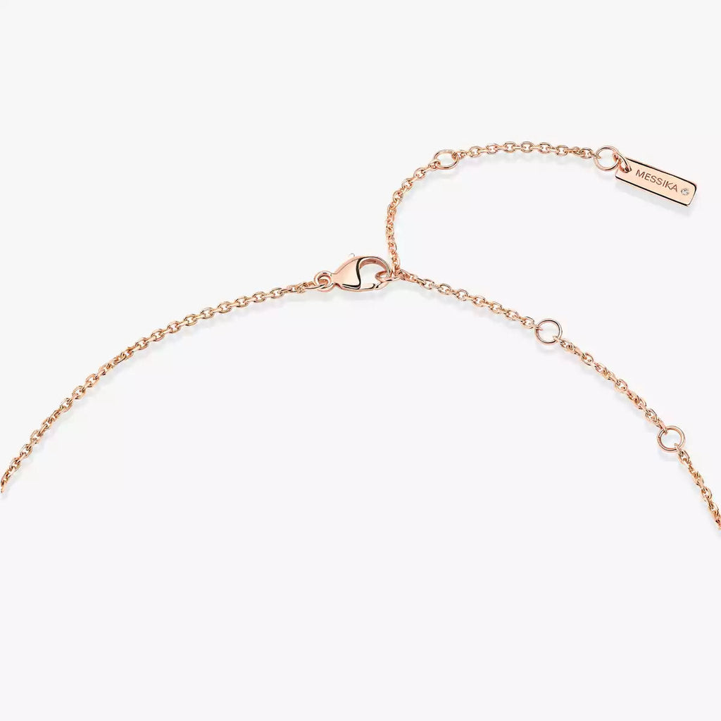 [Luxe Jewellery] Lucky Eye Diamond Necklace in Rose Gold and Turquoise