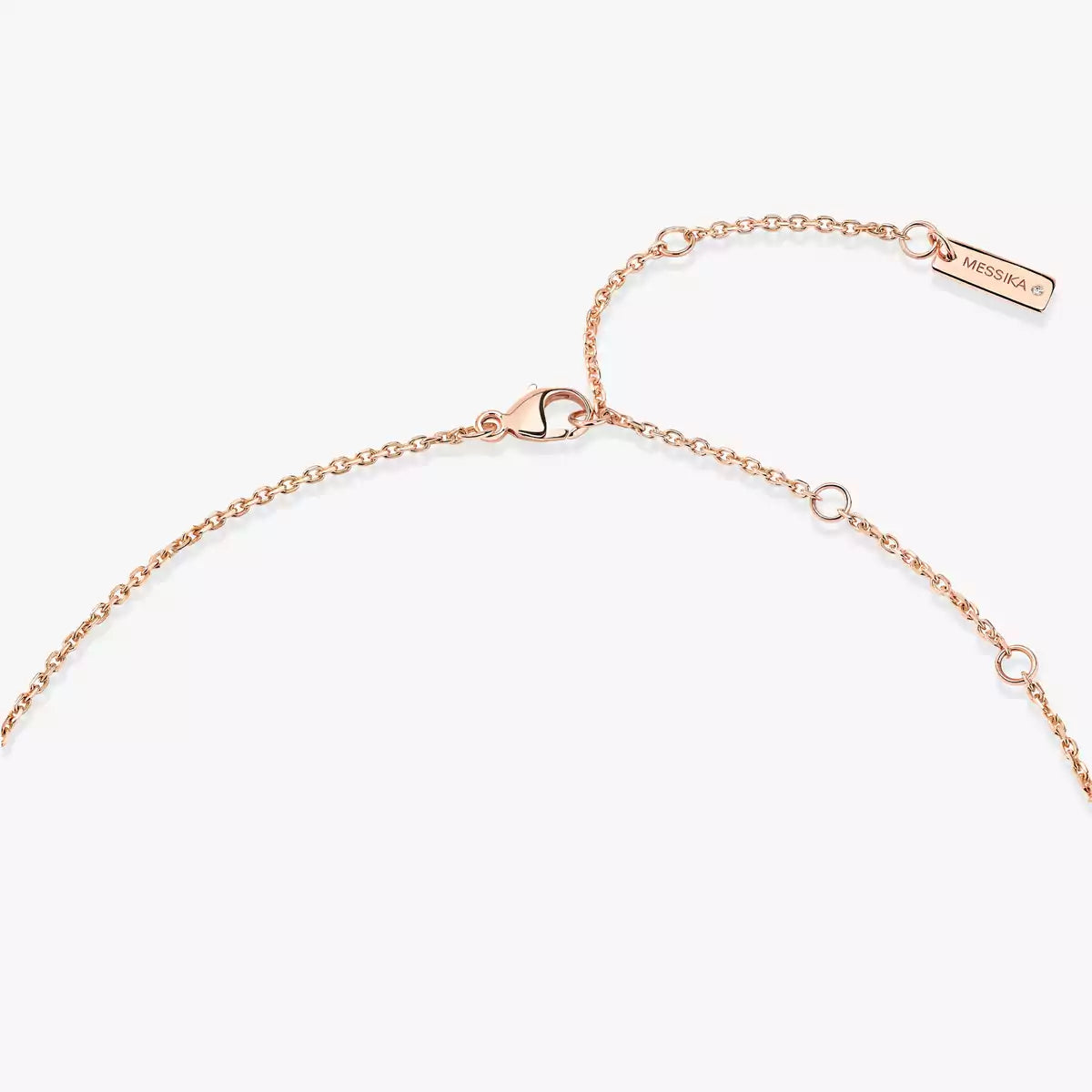 [Luxe Jewellery] Lucky Eye Diamond Necklace in Rose Gold and Turquoise