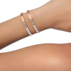 [Luxe Jewellery] Move Noa Rose Gold Pavé Diamond Bangle Bracelet