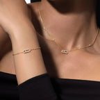 [LUXE JEWELRY]Diamond Necklace Move Uno
