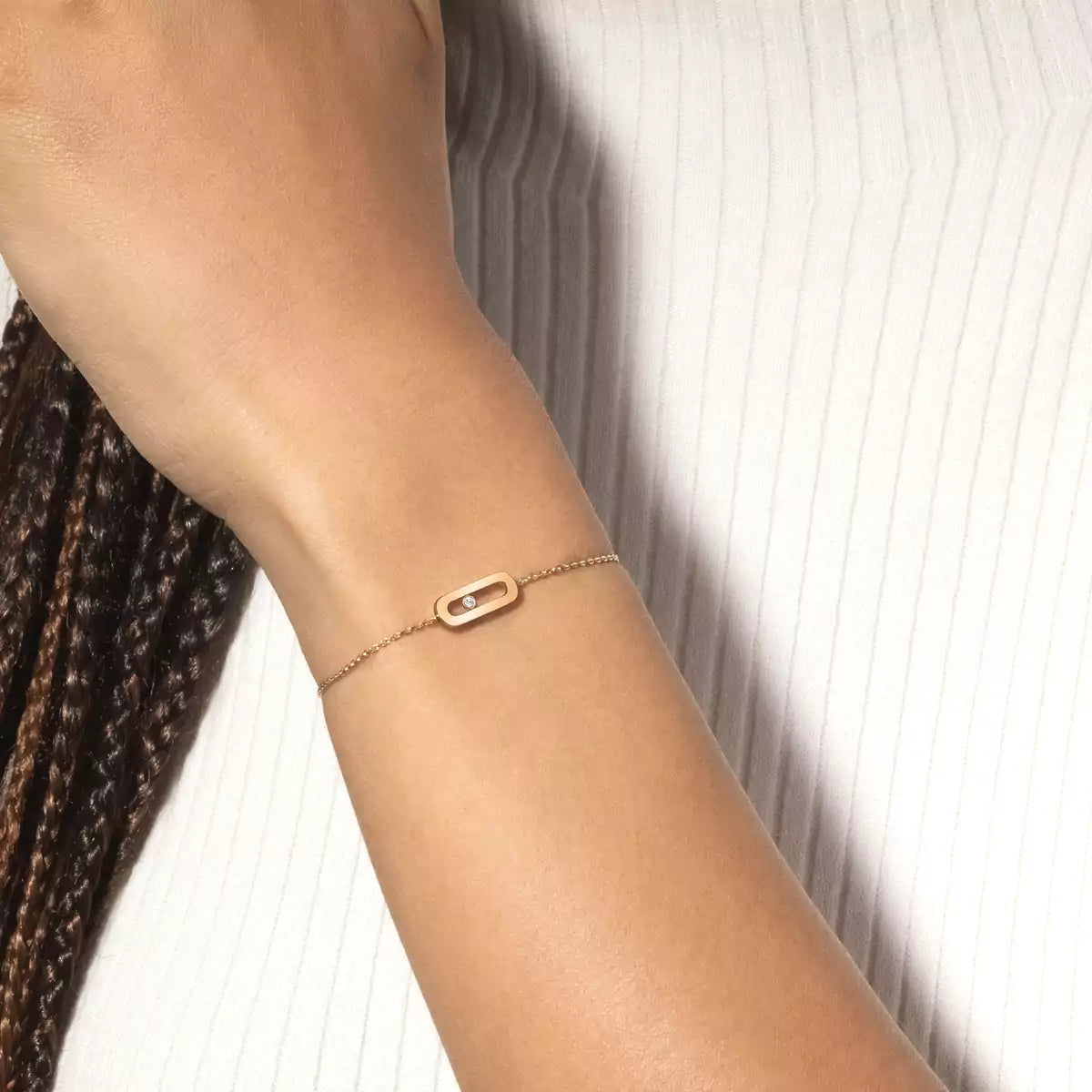 [LUXE JEWELRY]Move Uno Diamond Bracelet