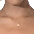 [Luxe Jewellery]  Move Uno Gold Diamond Long Necklace