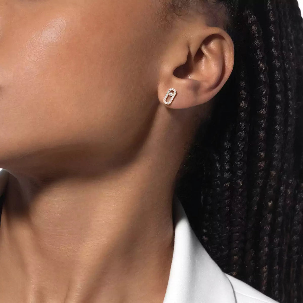 [LUXE JEWELRY]Move Uno Diamond Earrings