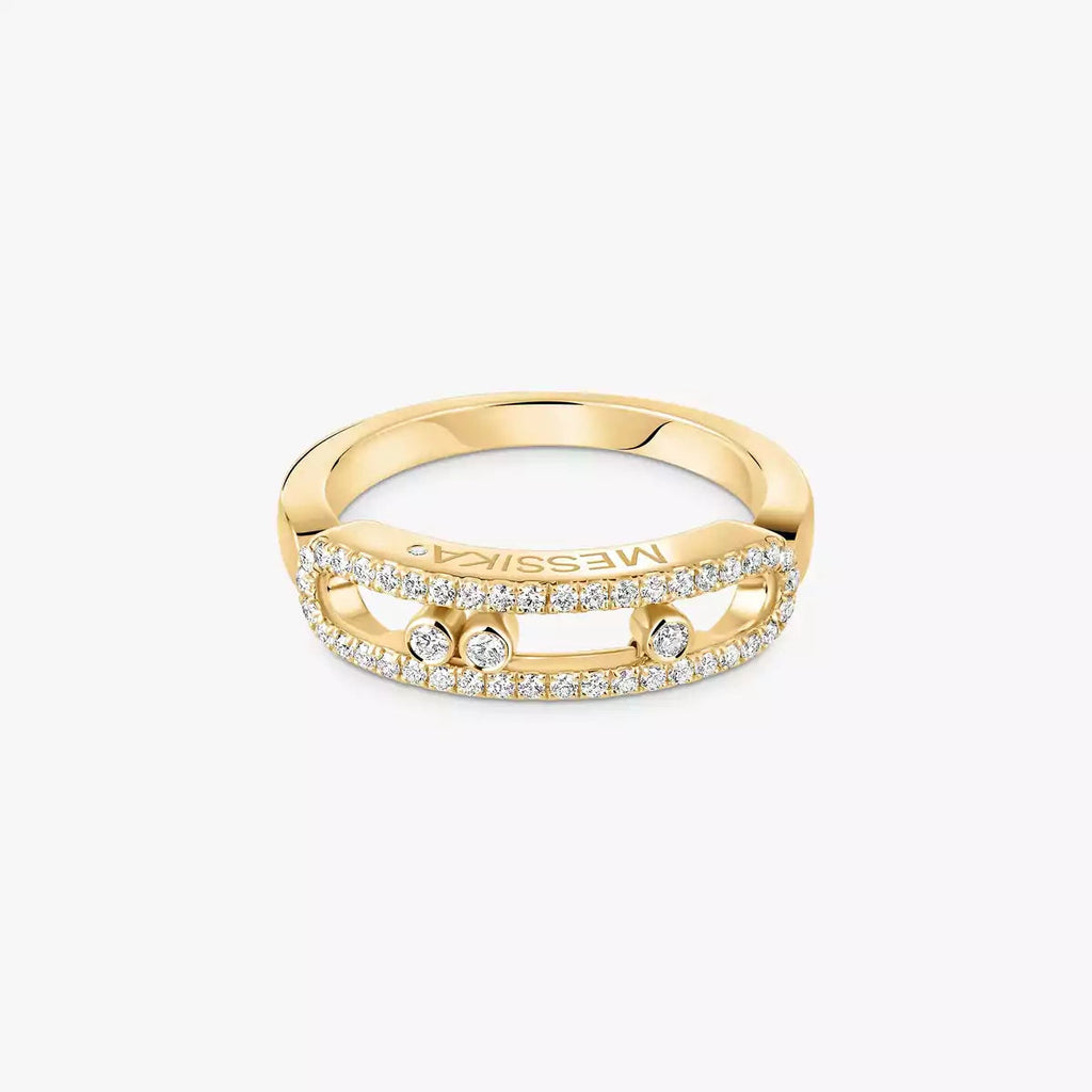 [Luxe Jewellery]  Baby Move Gold Diamond Pave_ Ring