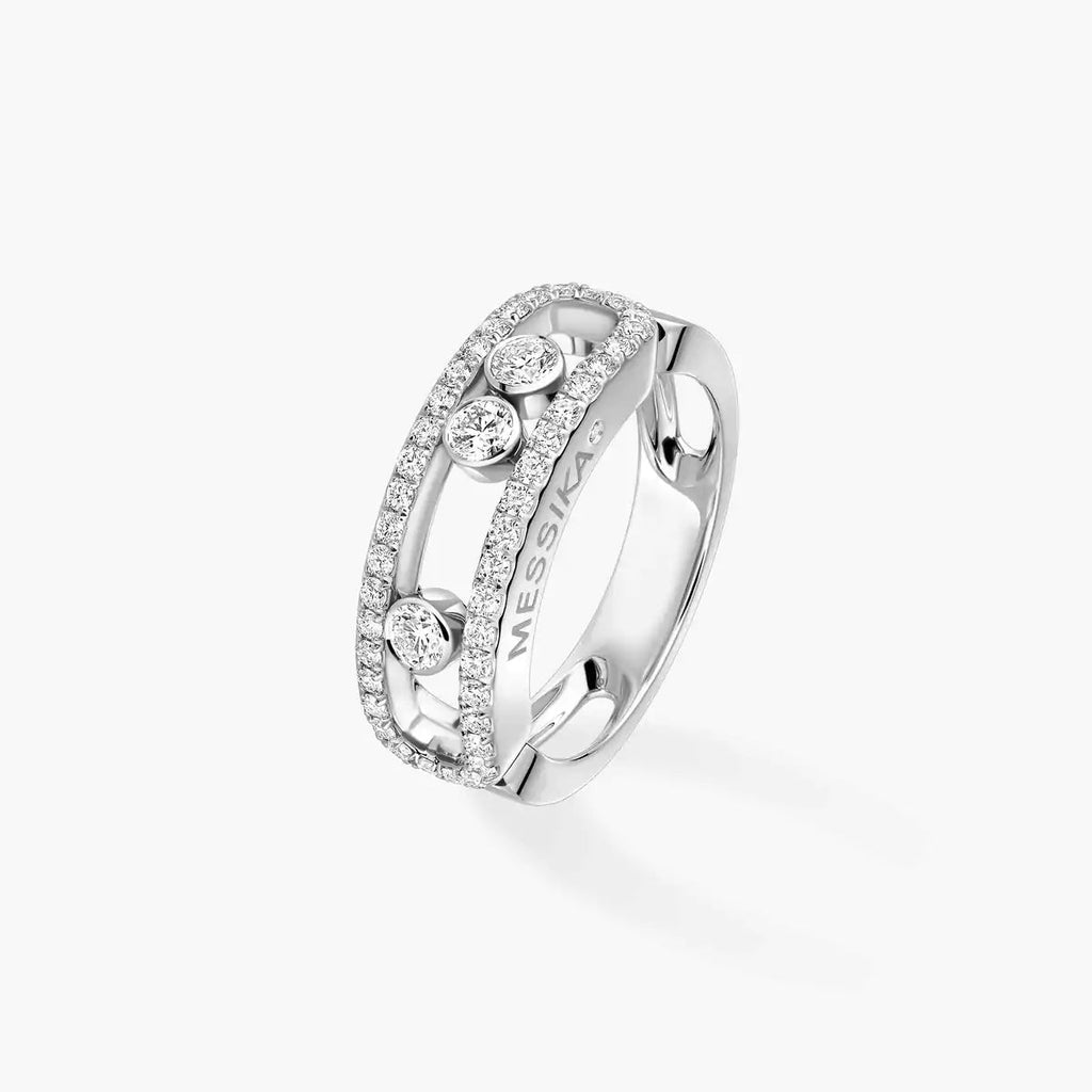 [Luxe Jewellery]  Move Gold Diamond Pave_ Ring