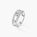 [Luxe Jewellery]  Move Gold Diamond Pave_ Ring