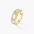 [LUXE JEWELRY] Move Gold Diamond Pave_ Ring