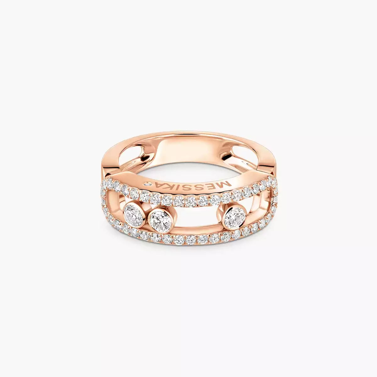 [Luxe Jewellery]  Move Gold Diamond Pave_ Ring