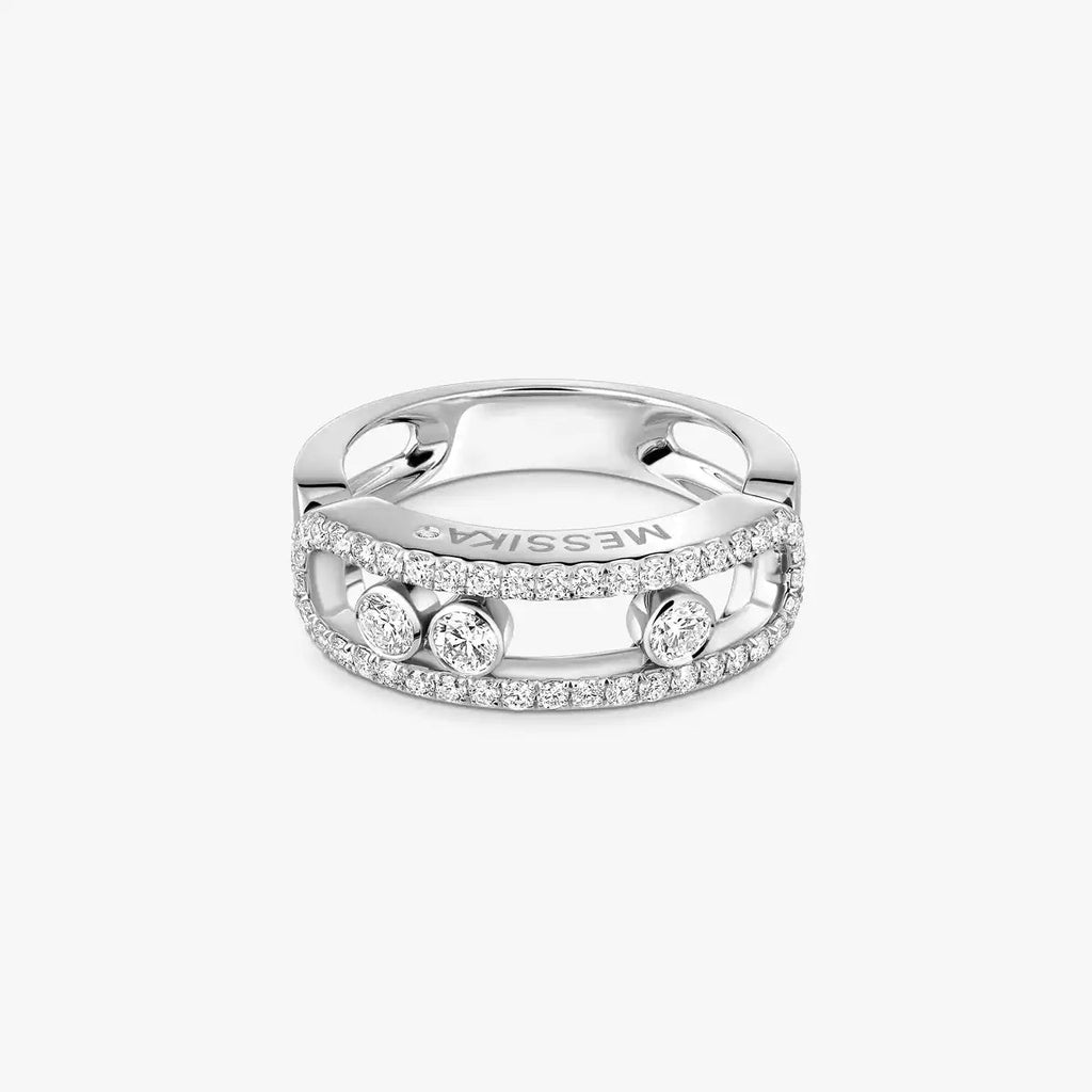 [Luxe Jewellery]  Move Gold Diamond Pave_ Ring