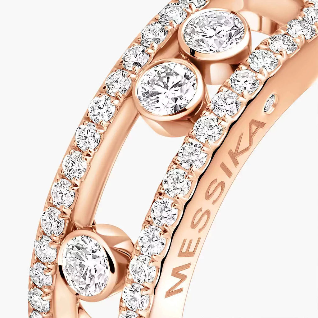 [Luxe Jewellery]  Move Gold Diamond Pave_ Ring
