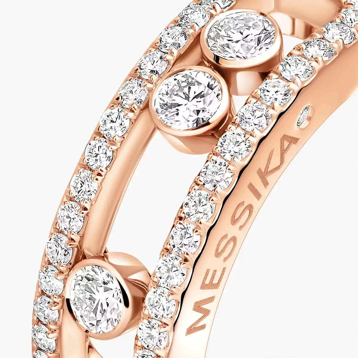 [Luxe Jewellery]  Move Gold Diamond Pave_ Ring