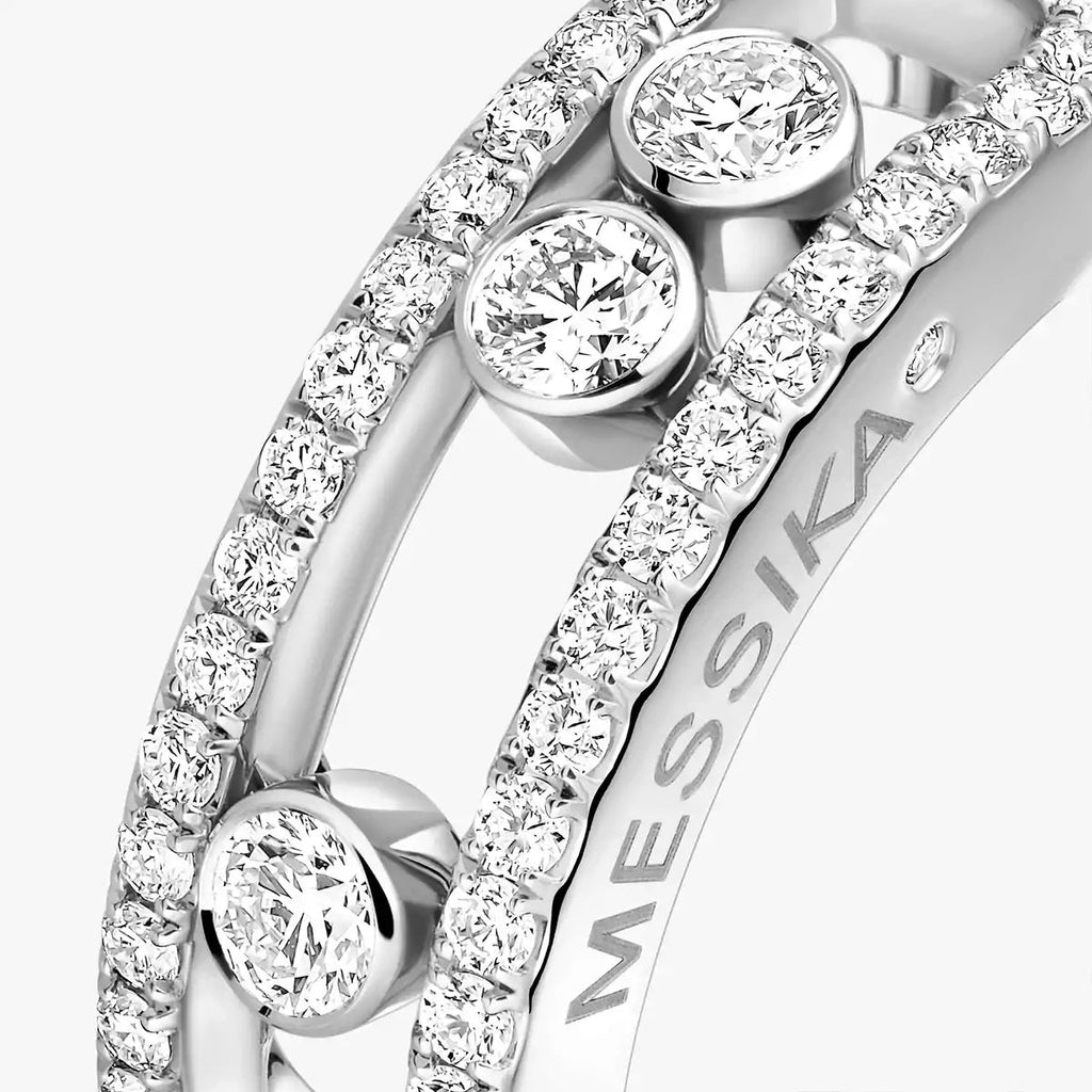 [Luxe Jewellery]  Move Gold Diamond Pave_ Ring